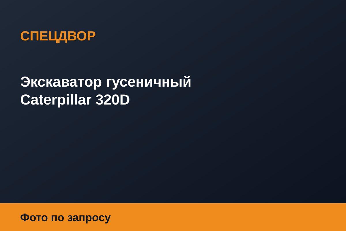 Экскаватор гусеничный Caterpillar 320D