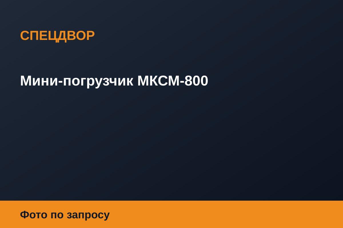 Мини-погрузчик МКСМ-800